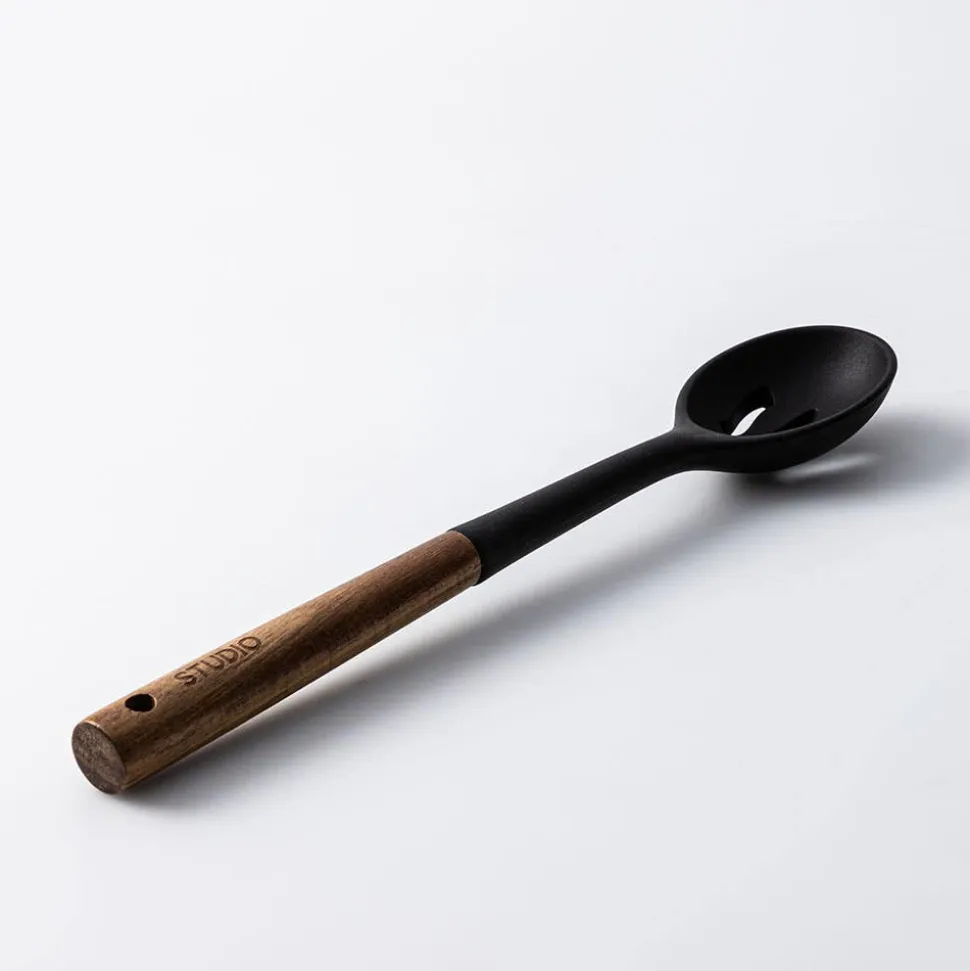 KSP Studio Collection Slotted Spoon (Acacia/Black)