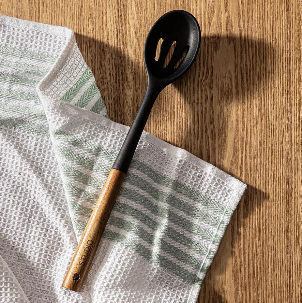 KSP Studio Collection Slotted Spoon (Acacia/Black)