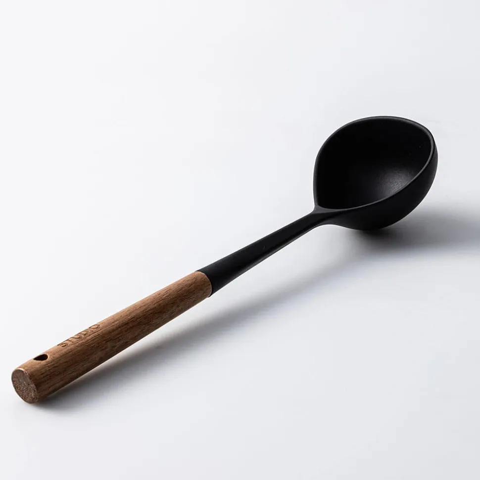 KSP Studio Collection Soup Ladle (Acacia/Black)