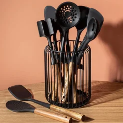 KSP Studio Collection Soup Ladle (Acacia/Black)
