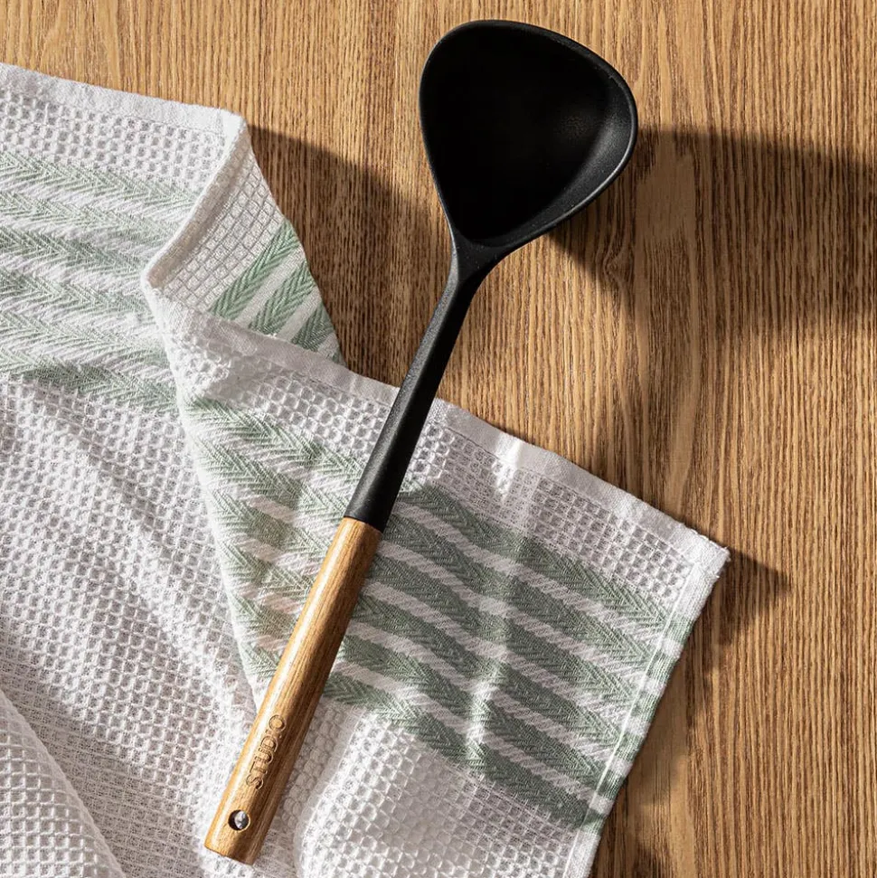 KSP Studio Collection Soup Ladle (Acacia/Black)