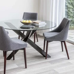 KSP Studio Fabric Dining Chair (Grey)