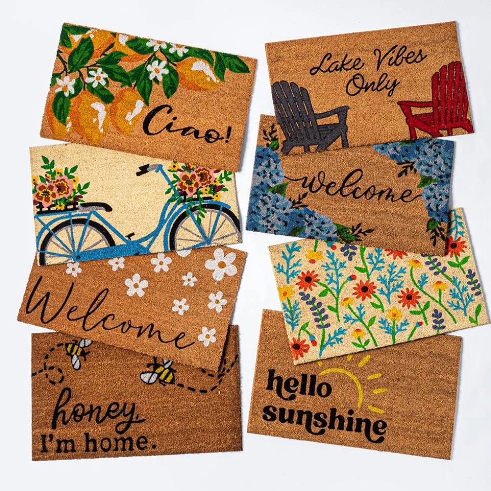 KSP Summer Coir Doormat 'Hello Sunshine'