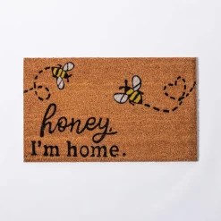 KSP Summer Coir Doormat 'Honey I'm Home'