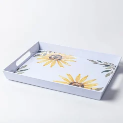 KSP Sunflower Melamine Rectangle Serve Tray 16" x 12"