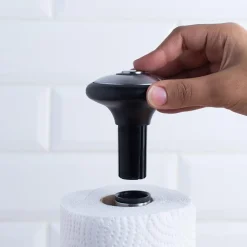 KSP Superior Upright Paper Towel Holder 18x35 cm (Black/St. Steel)