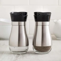 KSP Swivel Stainless Steel Salt & Pepper Shaker - Set of 2