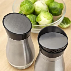 KSP Swivel Stainless Steel Salt & Pepper Shaker - Set of 2
