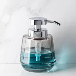 KSP Symphony Smooth Glass Soap Pump (Grey/Chrome)