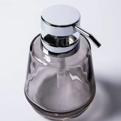 KSP Symphony Smooth Glass Soap Pump (Grey/Chrome)