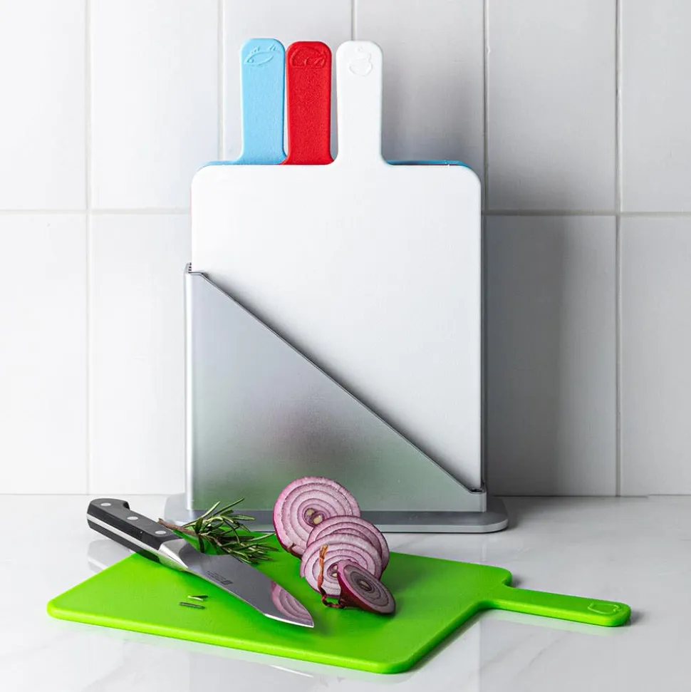 KSP Tab Cutting Boards with Holder - Set of 5