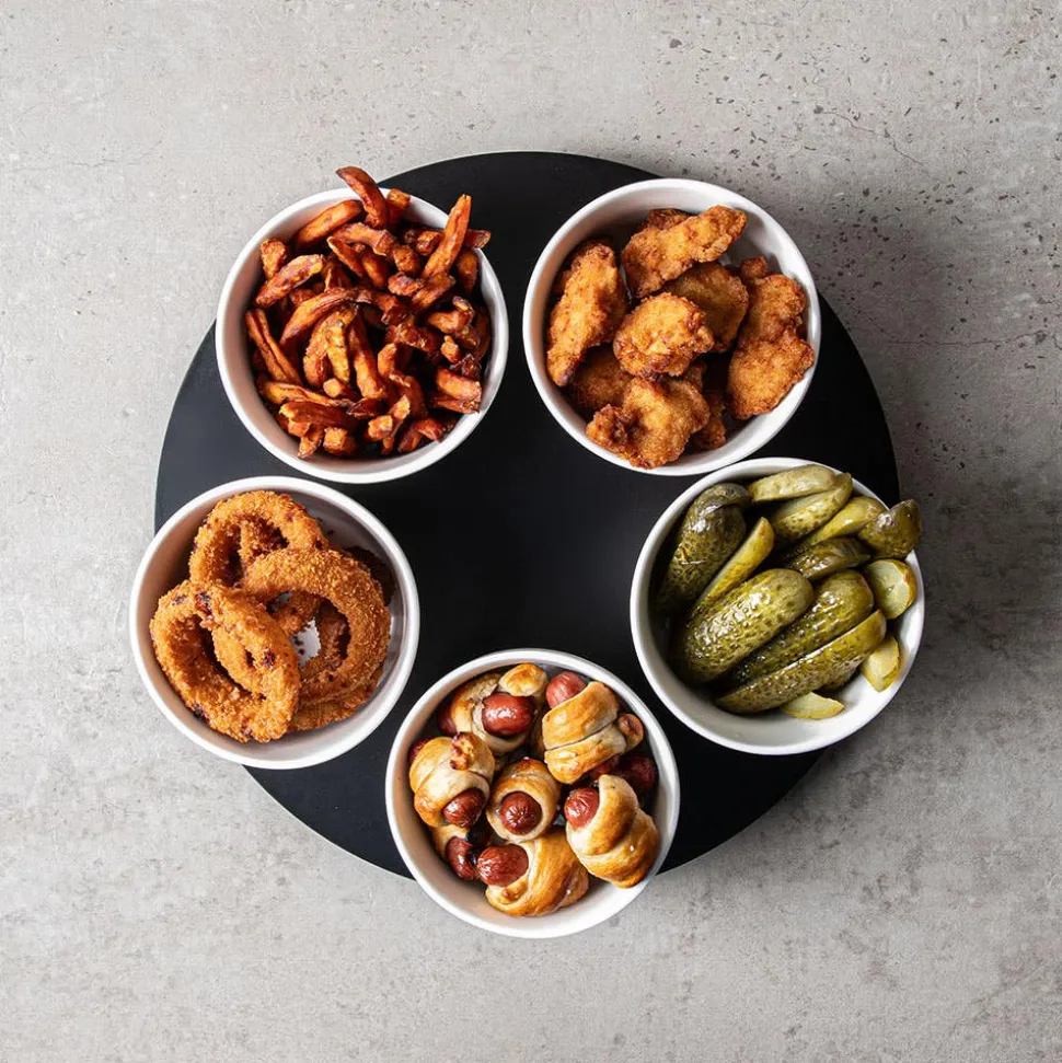KSP Taco Porcelain Condiment Bowl - Set of 6 (White)