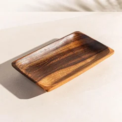 KSP Tala Acacia Wood Rectangular Serving Tray Large 26 x 17 x 4 cm