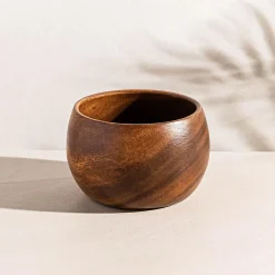 KSP Tala Acacia Wood Round Bowl Small 13 x 13 x 8 cm
