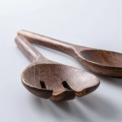 KSP Tala Acacia Wood Salad Servers - Set of 2 30 x 8 x 2.5 cm