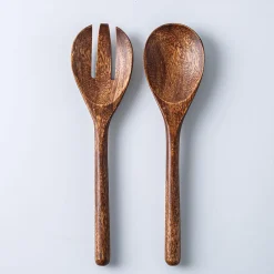 KSP Tala Acacia Wood Salad Servers - Set of 2 30 x 8 x 2.5 cm