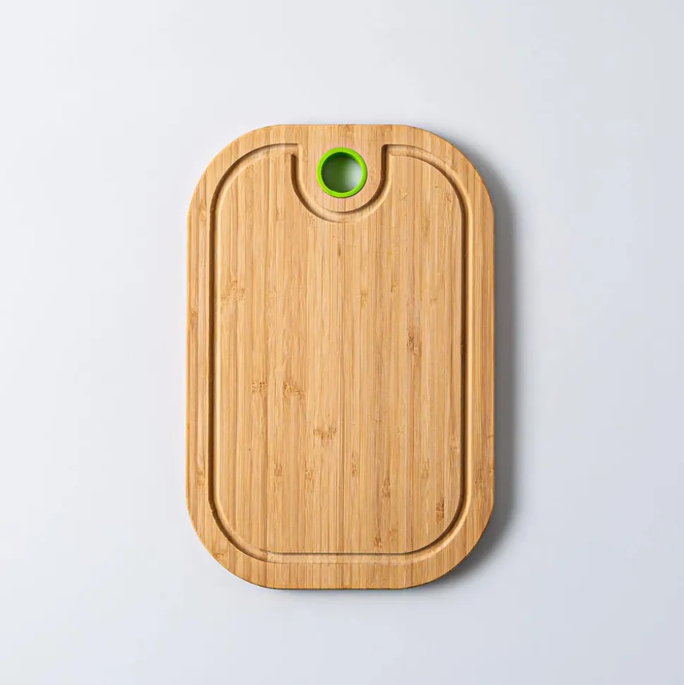 KSP Tavola Bamboo Cutting Board with Hole (Natural)
