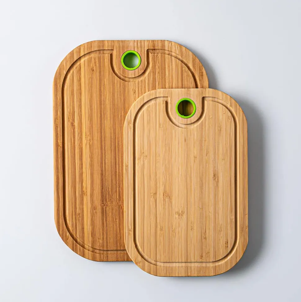 KSP Tavola Bamboo Cutting Board with Hole (Natural)