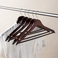 KSP Taylor Wood Hanger - Set of 5 (Brown)