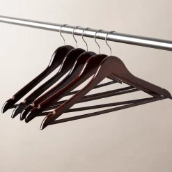 KSP Taylor Wood Hanger - Set of 5 (Brown)