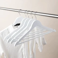 KSP Taylor Wood Hanger - Set of 5 (White)