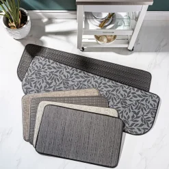 KSP Textaline 'Linen Look' Anti-Fatigue Mat 46cm x 132cm (Dark Brown)