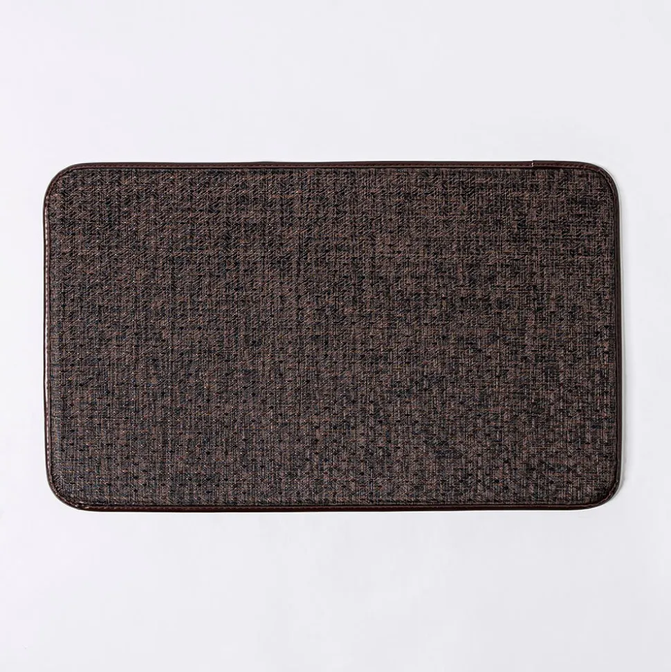 KSP Textaline 'Linen Look' Anti-Fatigue Mat 46cm x 76cm (Dark Brown)