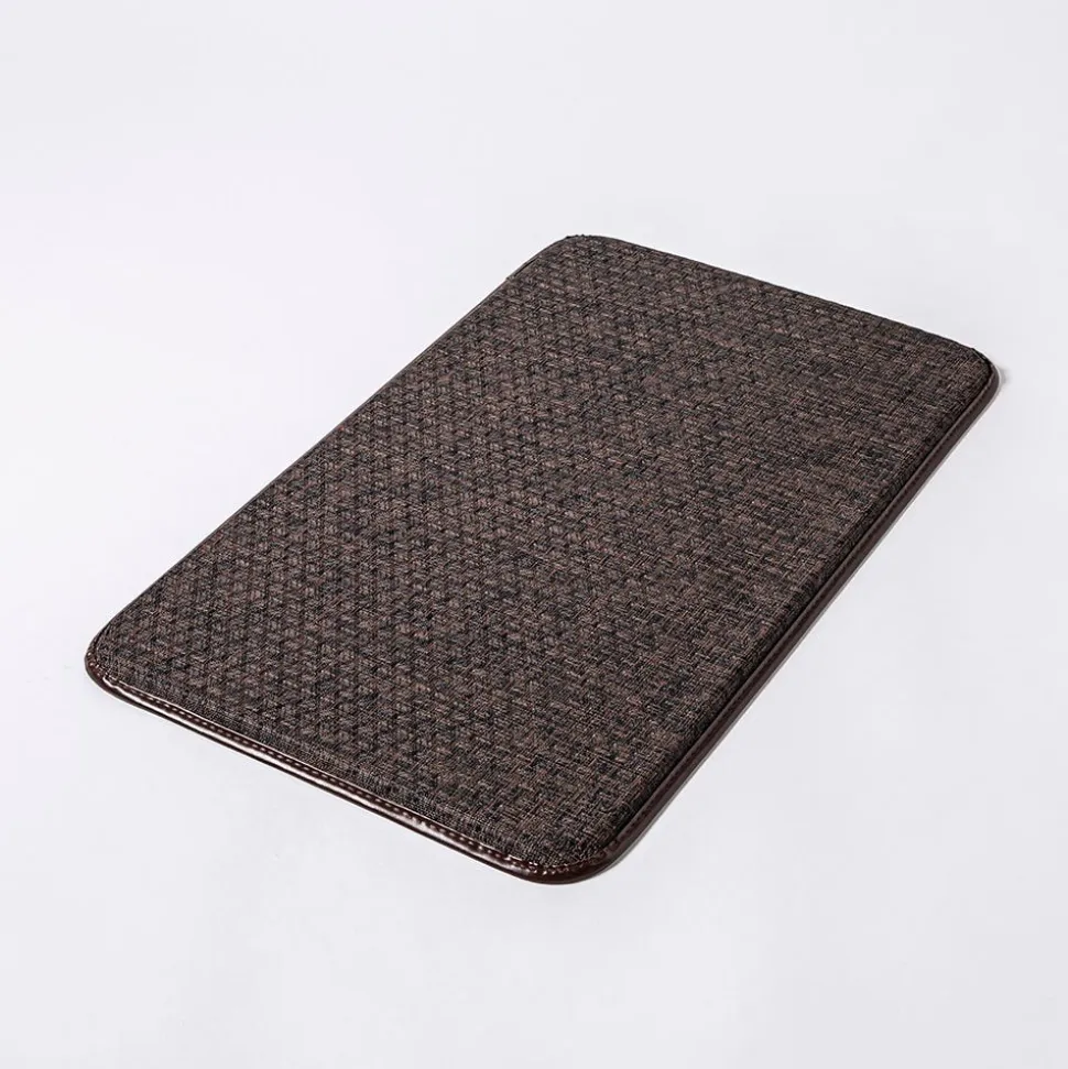 KSP Textaline 'Linen Look' Anti-Fatigue Mat 46cm x 76cm (Dark Brown)