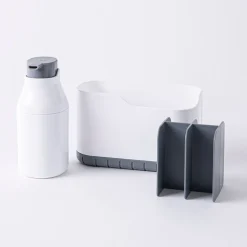 KSP Tidysink Soap Pump & Caddy Organizer (White/Grey)