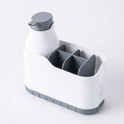 KSP Tidysink Soap Pump & Caddy Organizer (White/Grey)