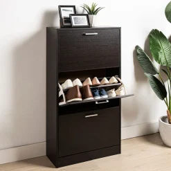 KSP Toby Shoe Cabinet 3-Drawer (Mocha)