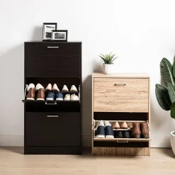 KSP Toby Shoe Cabinet 2-Drawer (Mocha)