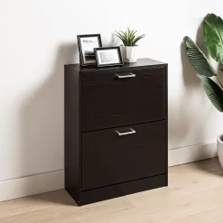 KSP Toby Shoe Cabinet 2-Drawer (Mocha)