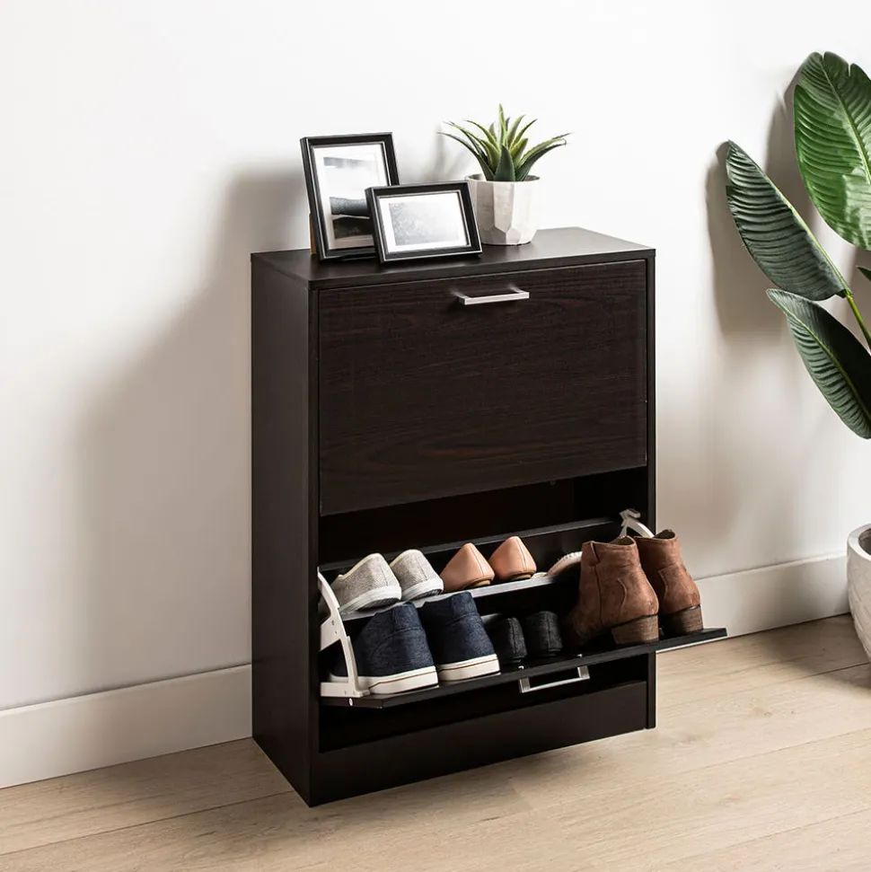 KSP Toby Shoe Cabinet 2-Drawer (Mocha)