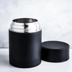 KSP Togo Thermal Food Storage Jar 430ml (Metallic Black)