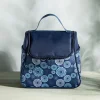 KSP Tote 'Mosaic' Insulated Lunch Bag (Blue/White)