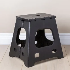 KSP Tread Folding Step Stool Tall (Black)