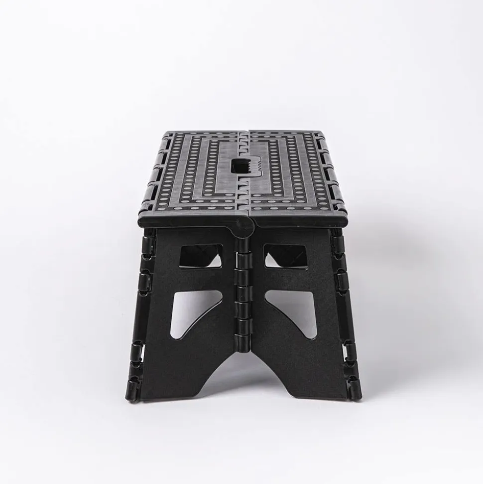 KSP Tread Folding Step Stool Wide 19.5 x 8.5 x 8.5"h (Black)