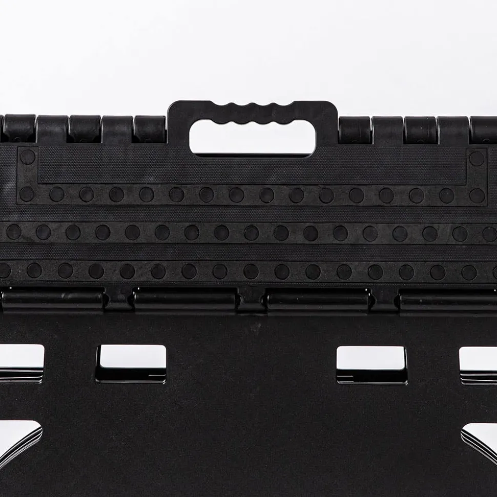 KSP Tread Folding Step Stool Wide 19.5 x 8.5 x 8.5"h (Black)