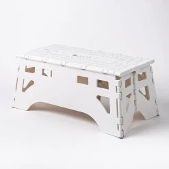 KSP Tread Folding Step Stool Wide 19.5 x 8.5 X 8.5"h (White)