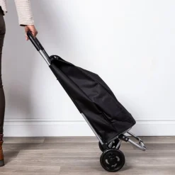 KSP Trek 'Solid' Shopping Trolley (Black)