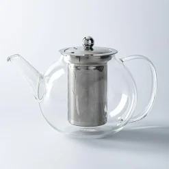 KSP Tropea Glass Teapot with Mesh Infuser (Clear)