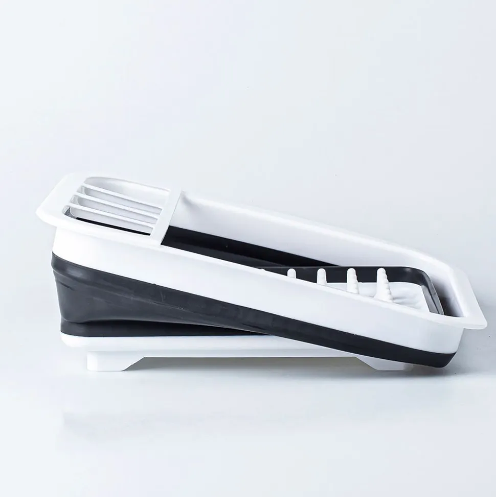 KSP Tubby Collapsible Dish Rack (White/Grey)
