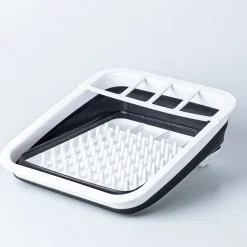 KSP Tubby Collapsible Dish Rack (White/Grey)