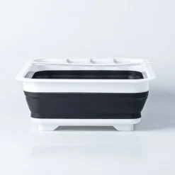 KSP Tubby Collapsible Dish Rack (White/Grey)