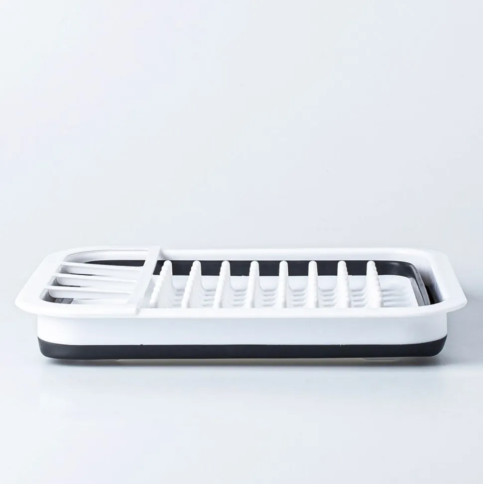 KSP Tubby Collapsible Dish Rack (White/Grey)