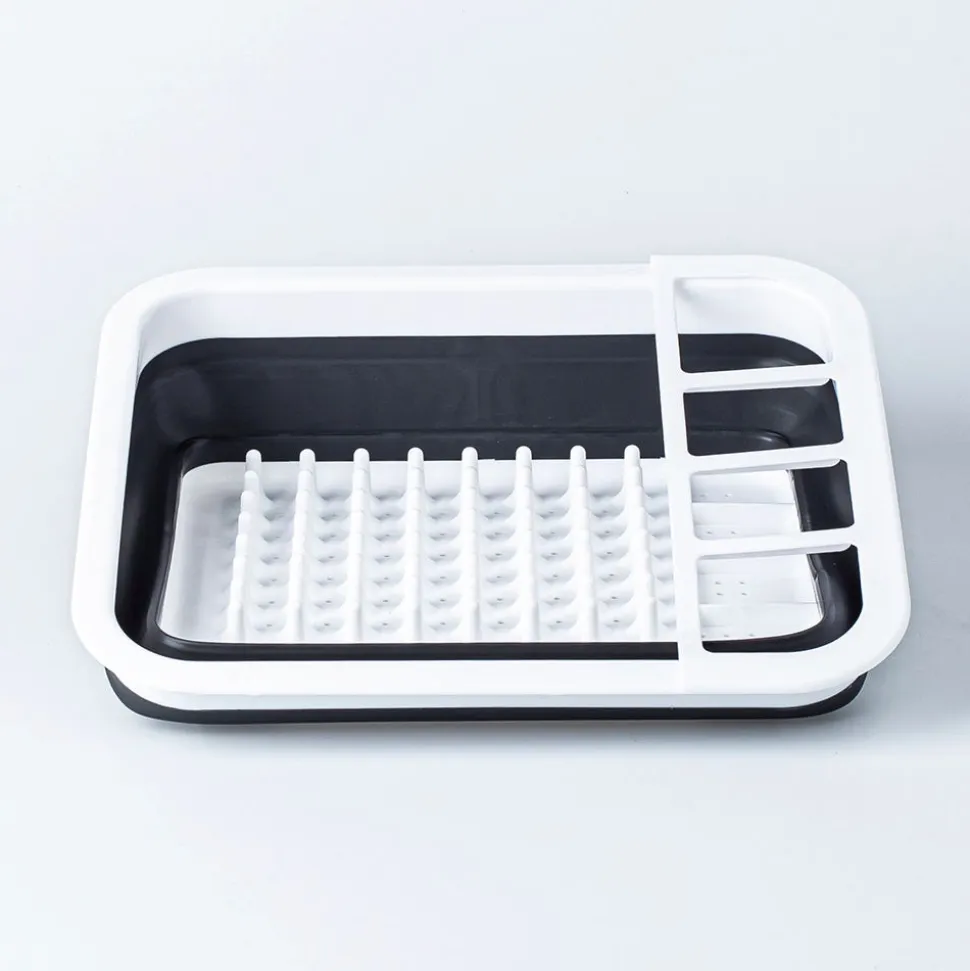 KSP Tubby Collapsible Dish Rack (White/Grey)