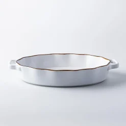 KSP Tuscana Fluted Bakeware Oval Large (White)