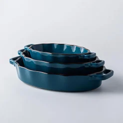KSP Tuscana Fluted Bakeware Oval Medium (Peacock)