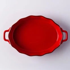 KSP Tuscana Fluted Bakeware Oval Medium (Red)